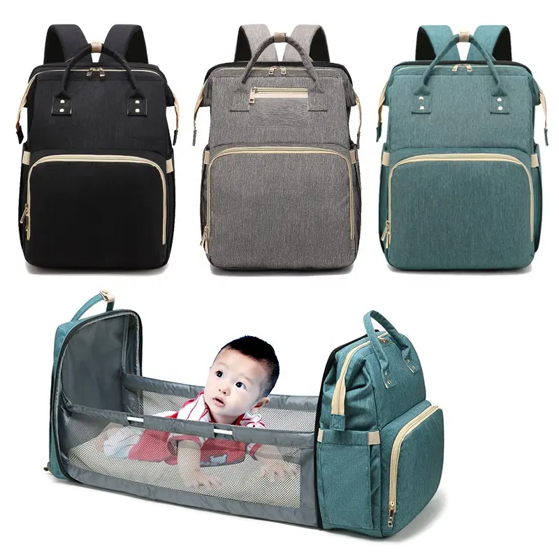 New arrival baby sleep backpack bag for baby organic winter cotton multifunctional outdoor mummy bag backpack LOW MOQ