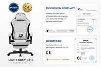 Chaise de jeu ergonomique avec massage, dossier haut, pivotante, pour bureau, avec repose-pieds, hauteur réglable, soutien lombaire