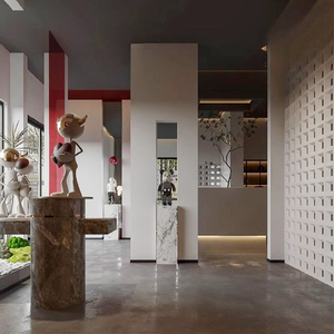 Style moderne Tianyuan ABS ciment décoratif mur hôtel pierre <span class=keywords><strong>brique</strong></span> creuse nouveau et élégant composant de pierre artificielle - Product Image 6