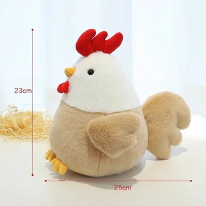 Juguete de Peluche de Pollo Pequeño y Adorable al por Mayor, Muñeco de Pollo de Granja para Decoración de Habitación de Niñas, Juguete de Peluche Suave de Pollo - Product Image 1