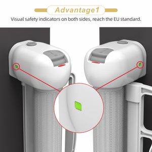 Barrière de sécurité rétractable en maille pour bébé Prodigy, durable, multifonctionnelle, portable, pour la sécurité des enfants et des animaux domestiques, pour la cuisine, les escaliers, les portes, en métal - Product Image 4