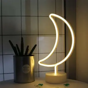 Lampe néon Led 3d avec panneaux acryliques personnalisés, vente en gros, support de Table, décoration de fête de noël, pour chambre d'enfants