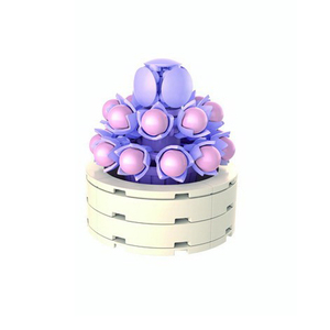 Dollartoys 2024 nuevo 111 Uds florero juego de bloques de construcción plástico DIY decoración modelo Moc ladrillos para niños y adultos - Product Image 6