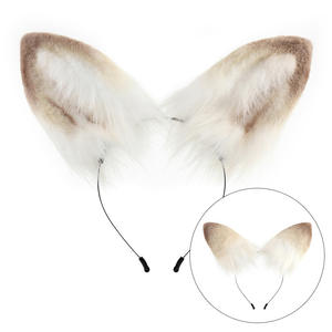 عصابة رأس يدوية الصنع على شكل أذن حيوان كرتوني من العقيق الأحمر لعروض الكوميكس - Product Image 2