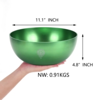 Cuencos cantores sintonizados 240 HZ B3 Note, 10 pulgadas de terapia de frecuencia Schumann para baño curativo de sonido Ideal para meditación Yoga Reiki