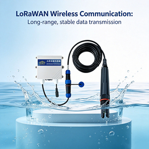 เซ็นเซอร์วัดคลอรีนตกค้าง LoRaWAN, มาตรฐาน CE RoHS, ชดเชยอุณหภูมิอัตโนมัติ 0-20 มก./ลิตร สำหรับน้ำดื่ม สระว่ายน้ำ และการเพาะเลี้ยงสัตว์น้ำ LW104D-CL รุ่น High - Product Image 3