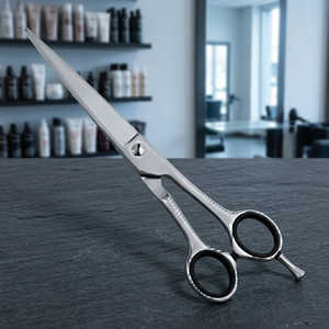 Ciseaux de coiffure professionnels en acier inoxydable à haute teneur en carbone, lame affûtée, manche long, pour droitiers, ciseaux à effiler les cheveux - Product Image 4