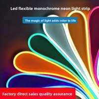 شريط إضاءة نيون مرن من السيليكون LED بجهد 12 فولت 511/612 للاستخدام الخارجي منخفض الفولتية IP20 مقاوم للماء 2835 SMD قابل للتعتيم CRI70 يدوم 50000 ساعة