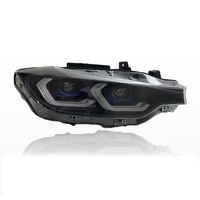 SJC Auto parte accesorios faros adecuados para BMW Serie 3 F30 F35 12-18 actualización a blanco + amarillo DRL LED faro montaje