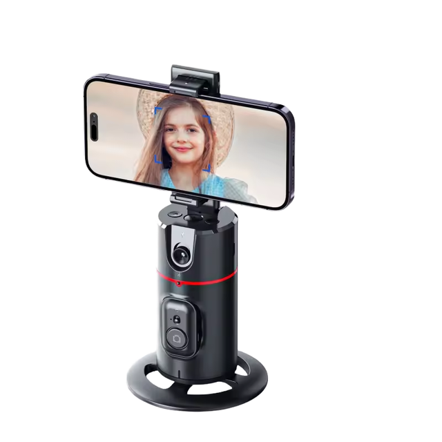 Auto Face Tracking Phone Video Shooting Selfie Stick 360 Rotation Carbon Fiber Tripod Remote Waterproof 1200mAh Battery Travel