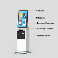 Kiosco de Pago de Estacionamiento Independiente Estar con Pantalla Táctil, Autoservicio, Pago por Código QR, Dispensador de Tickets y Escáner