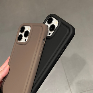 Custodia per telefono Soft Touch con cuscino d'aria alla moda per <span class=keywords><strong>iphone</strong></span> 11 12 13 14 <span class=keywords><strong>XS</strong></span> <span class=keywords><strong>MAX</strong></span> Anti-caduta <span class=keywords><strong>Cover</strong></span> per cellulare posteriore in Silicone - Product Image 2