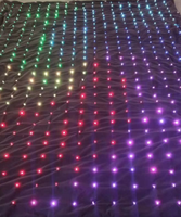 Écran LED dynamique P10 en forme de rideau étoilé, blanc et bleu, pour scène DJ, mariage, fête et toile de fond de spectacle