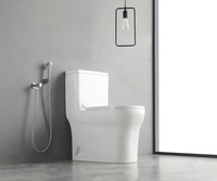 WC blanc, toilettes au sol, salle de bain, WC, fille chinoise va aux toilettes monobloc