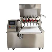 Machine de remplissage de crème à 5 pistons pour matériaux à haute viscosité, sauces et gels