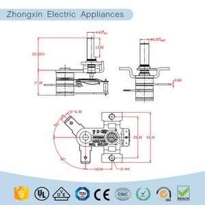 Termostato Bimetálico Ajustable Verstellbar Kst220 para Sartén Eléctrica - Product Image 6