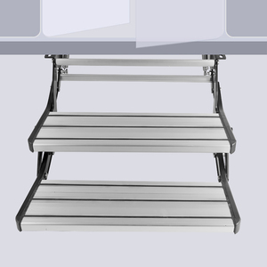 <span class=keywords><strong>Escalera</strong></span> Manual Plegable de Doble Peldaño de Aleación de Aluminio para Autocaravanas, Remolques y Casas Rodantes - Product Image 3