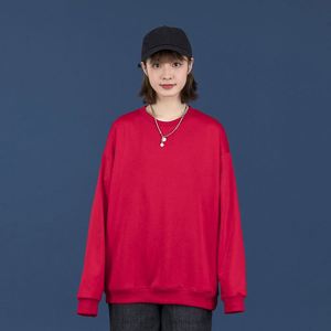 Design Wholesale Fancy Long Sleeve <b>Drop</b> Shoulder Personalized Custom logo Blank Crewneck Sweatshirts for Men - Product Image 2