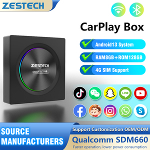 ZESTECH Smart Ai Box Miroir Lien Sans Fil Carplay Qualcomm système Vidéo Box Carplay pour Universel Android 14 Carplay box - Product Image 2