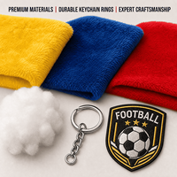 Porte-clés en peluche personnalisé Aigle de Roumanie Euro Football, Boîte Mystère, Vente en Gros, OEM ODM, Animal en Peluche, Jouet Mystère de Collection, Cadeau pour Fans