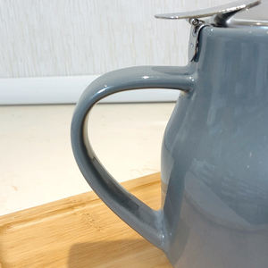 Керамический чайник с крышкой из нержавеющей стали и ситечком для заваривания, посуда для ресторана, чайник для воды, чайник для чая Кунг-фу - Product Image 4