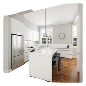 Bisagra de cierre suave de madera para armario de cocina, mezclador moderno para apartamento, color blanco sólido, nuevo estilo - Product Image 6