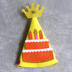 Nouvelles fournitures de fête d'<span class=keywords><strong>anniversaire</strong></span> pour enfants <span class=keywords><strong>EVA</strong></span> chapeau d'<span class=keywords><strong>anniversaire</strong></span> décoration de gâteau de fête chapeau de couronne - Product Image 2