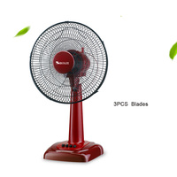Nouvelle arrivée 12 pouces ventilateur de table portable électrique 3 vitesses oscillant hauteur réglable moteur à courant alternatif support de piédestal contrôle mécanique