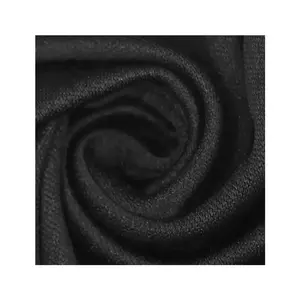 Wholesale Price 100D 100% Polyester Knit fabric Popular Drifit Pk Interlock Knitted Roll Packing Black Target Sportswear Fabric