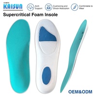 Semelles en mousse EVA supercritique KS |   Semelles orthopédiques légères et respirantes personnalisées OEM ODM pour hommes et femmes