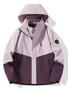 2025 hommes femmes trois-en-un assaut Bomber veste Sports <span class=keywords><strong>de</strong></span> plein air coupe-vent imperméable à capuche fermeture éclair fini - Product Image 2