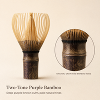 Fouet à matcha en bambou naturel japonais Chasen, agitateur pour cérémonie du thé avec dents fines pour thé vert