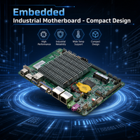 Carte mère industrielle de contrôle industriel Pos Automation VGA HDMI Mini ITX X86 embarquée PCBA J1900 sans ventilateur 2 LAN RS232