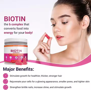 Gummies OEM personnalisables à marque privée : <span class=keywords><strong>Acide</strong></span> <span class=keywords><strong>Hyaluronique</strong></span> 1000mcg, Multivitamines, Kératine, Collagène et Biotine pour la Croissance Capillaire - Product Image 4