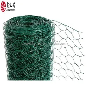 Wholesale Price PVC Coated Hexagonal Wire Mesh Green Plastic Chicken Wire Mesh/Chicken Coop Fencing