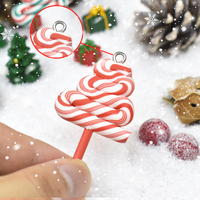 Arbre de noël polymère argile bonbons résine breloques pour la fabrication de bijoux à bricoler soi-même boucle d'oreille pendentifs épingle à cheveux coque de téléphone accessoires de décoration