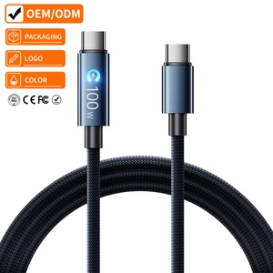 Cable USB-C a Tipo-C PD de 100W con Indicador Luminoso de Anillo, Aleación de Aluminio, Carga Rápida y Transferencia de Datos para <span class=keywords><strong>iPhone</strong></span> 15, 16 y 17 - Product Image 1