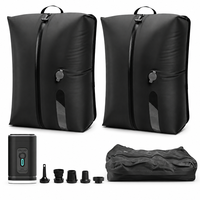 Sacs de compression sous vide professionnels, imperméables IPX8, réutilisables, grande taille, en matériau PA+PE, pour valises de voyage, durables, gain de place