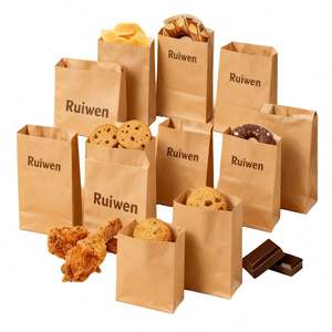 Sacs en papier kraft brun recyclé en gros pour l'emballage d'épicerie, de sandwichs, de plats à emporter et de restauration rapide - Recyclables - Product Image 4