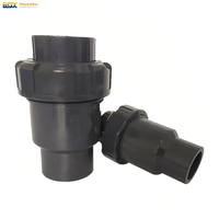 Clapet anti-retour industriel en PVC-U, norme DIN ANSI, à joint simple, en plastique durable pour l'irrigation