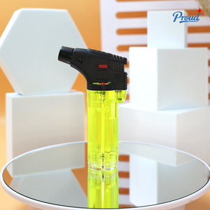 Briquet torche à <span class=keywords><strong>gaz</strong></span> butane haute pression Proud K200 rechargeable, coupe-vent, <span class=keywords><strong>pour</strong></span> soudure et cuisine - Product Image 1