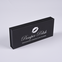 Boîte cadeau personnalisée de luxe A4 en carton rigide noir et or, auto-élevable, avec fermeture magnétique et doublure en mousse