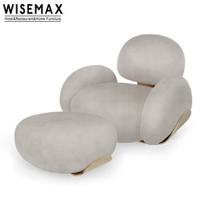 WISEMAX โซฟาเดี่ยว,เฟอร์นิเจอร์หรูหราเก้าอี้โรงแรมล็อบบี้แขนเก้าอี้ห้องนั่งเล่นโซฟาเก้าอี้พักผ่อน - Product Image 6