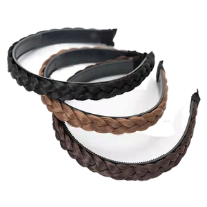 Bandeau Tressé Avec Dents Tresses Bandeau Avec Dent Bande De <span class=keywords><strong>Cheveux</strong></span> Synthétique Bandeau Tressé Pour Les Femmes - Product Image 1