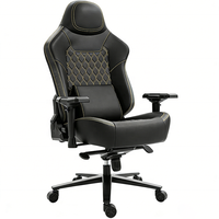 Chaise de jeu ergonomique pivotante et réglable, style course, en cuir PU Napa, avec fonction de refroidissement, structure en métal et cuir synthétique, appui-tête intégré