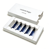 Coffrets découverte de parfums en échantillon de 2 ml, boîte en papier artistique avec laminage mat, flacon vaporisateur, flacon de parfum d'essai, boîte d'emballage à roulettes