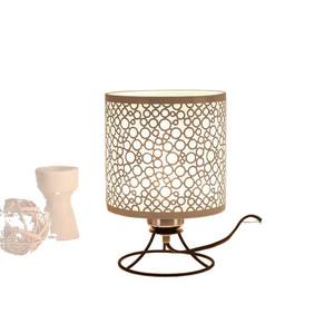 Lampe de table en fer forgé créative nordique, romantique, à économie d'énergie, protection des yeux, lampe de chevet, lampe d'allaitement confortable, décorative - Product Image 1