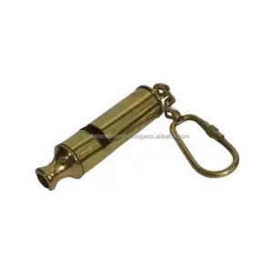Silbato Clásico de Latón Hecho a Mano con Anillo para Llaves, para Entrenamiento Deportivo, Seguridad en Viajes y Señalización de Emergencia - Product Image 2