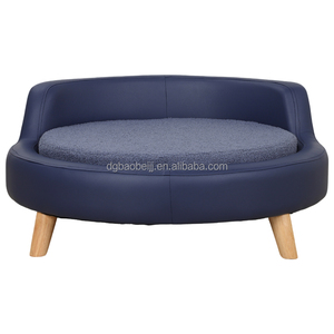 고품질 원형 애완동물 소파 침대 내구성 있는 강아지 침대 침실 및 거실용 귀여운 애완동물 소파 - Product Image 3