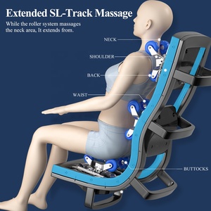 Leercon-Silla de masaje eléctrica con mensaje, silla de masaje con airbag de cuerpo completo de gravedad cero 4D, estiramiento tailandés eléctrico inteligente, gran oferta - Product Image 6